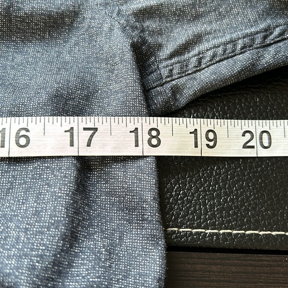 Ted Baker London Mens Long Sleeve Button Down Dress Shirt Denim Blue Sz 3 Medium - Picture 15 of 16